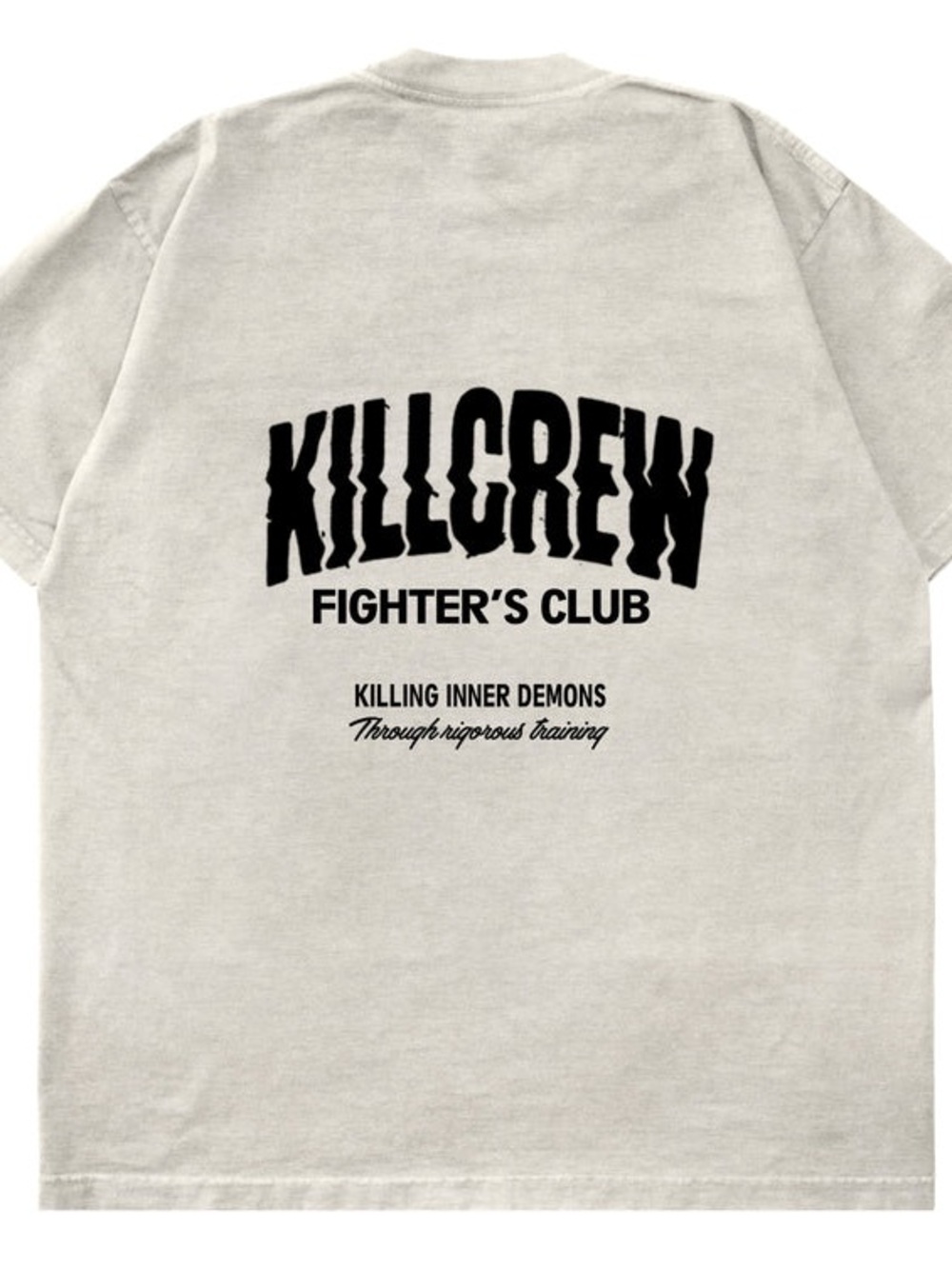 NWoT Kill Crew Relaxed Fit Rigorous Training T-Shirt Cream Unisex Sz M